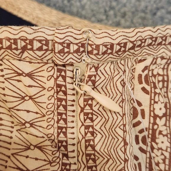 NWT Jones Wear A-line full pleated skirt geometric pattern Size 10 - Picture 6 of 11